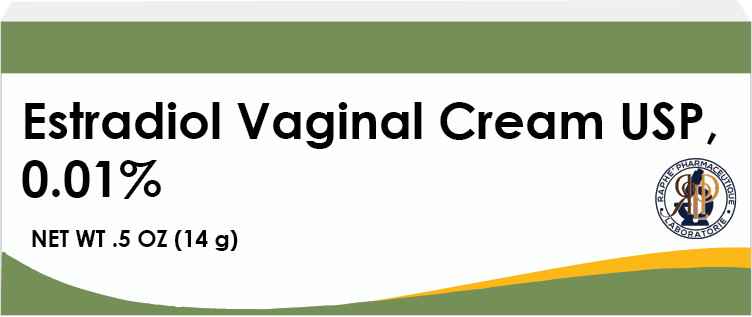 Estradiol vaginal cream 0.01% 14g tube pharmaceutical product label USA