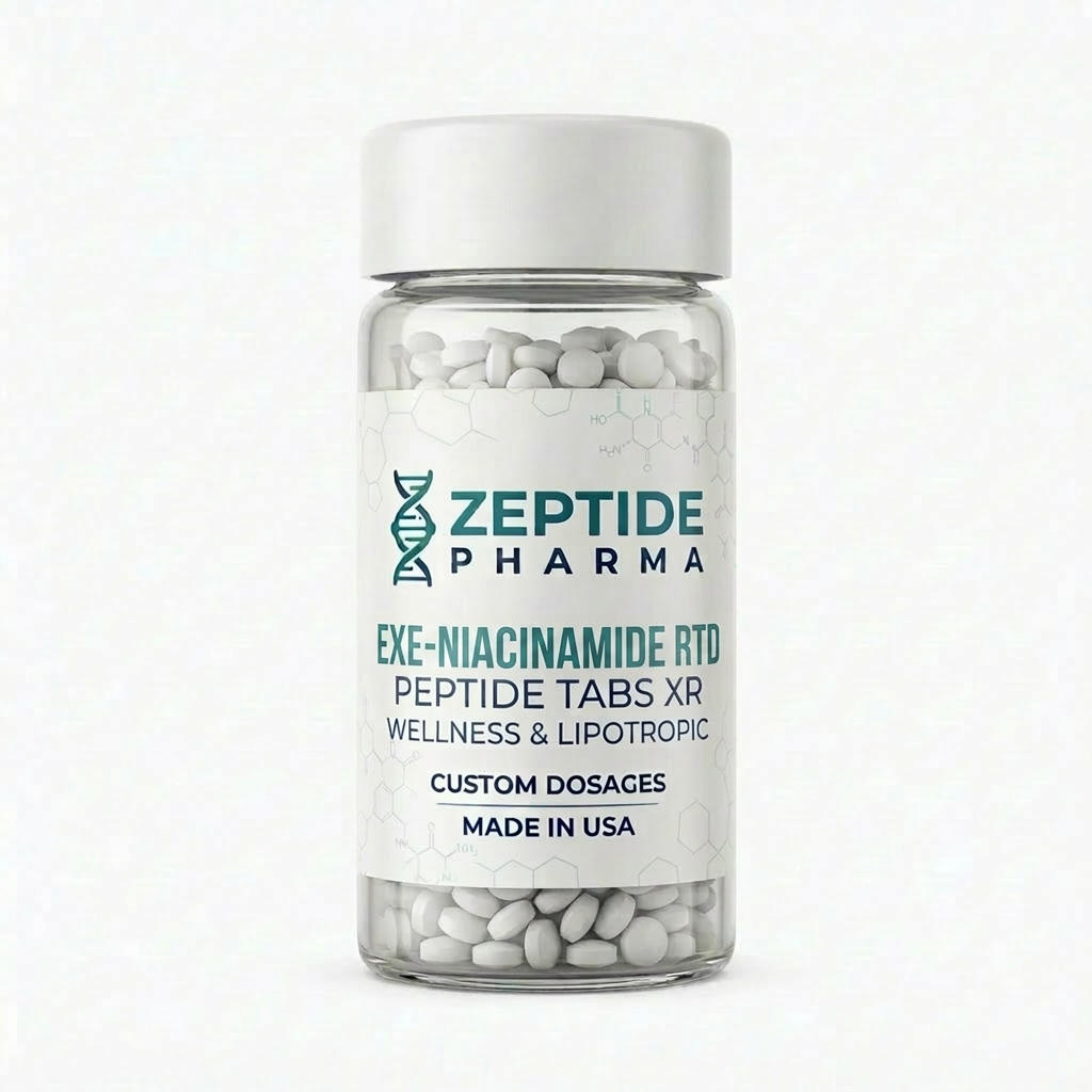 GLP1 Tablets Private Label Oral RDT  Enriched with Niacinamide, B6 & B12 Peptide Tabs XR  Wellness & Lipotropic Weight Management