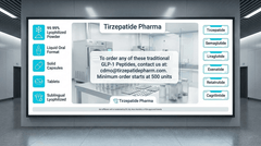 Custom GLP-1 peptide oral liquid and solid dosage manufacturing for Tirzepatide and Semaglutide by expert contract lab