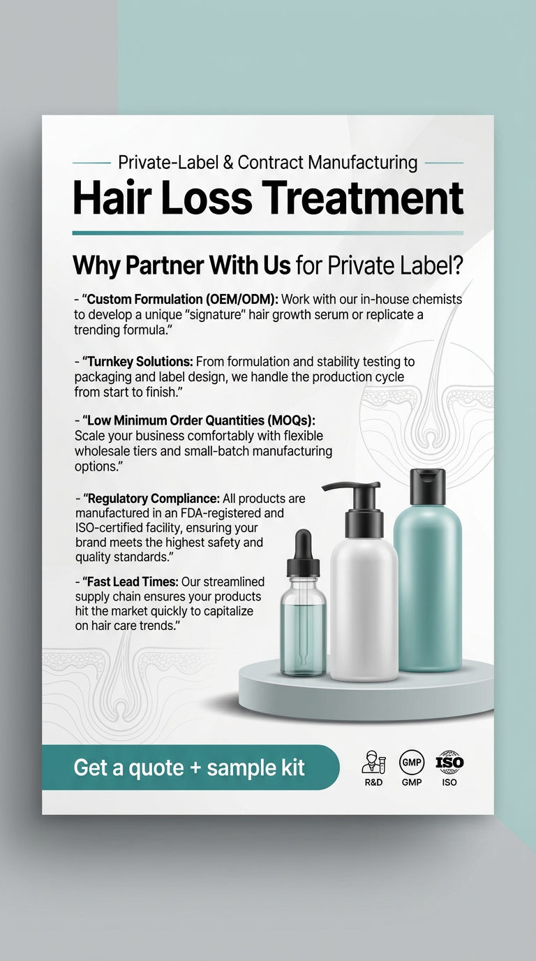Private Label Hair Loss Product Manufacturing