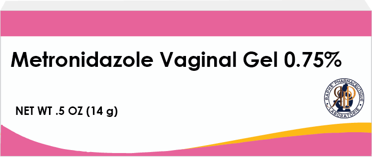 Metronidazole vaginal gel 0.75% 14g tube for infection treatment