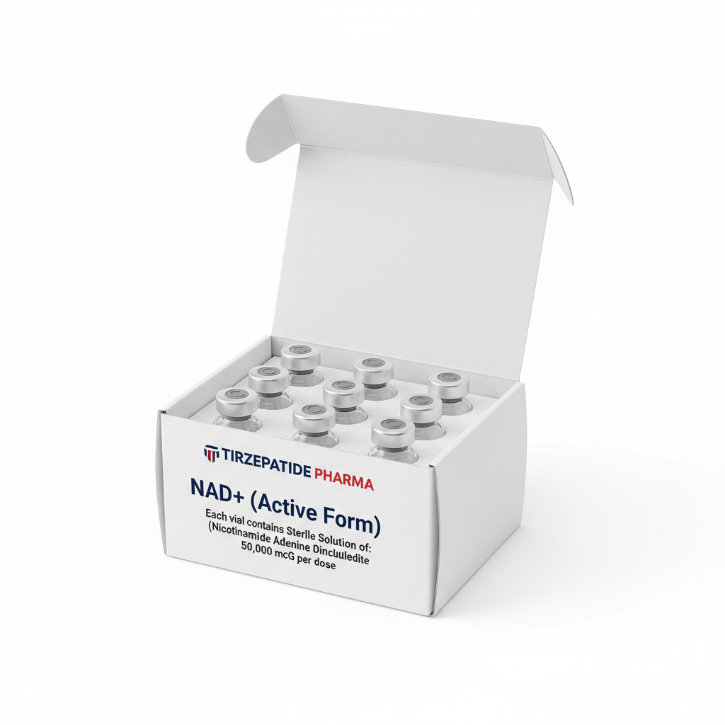 Active NAD+ Sodium Ascobate and Inositol 100% Purified Solution 5ml Per Vial