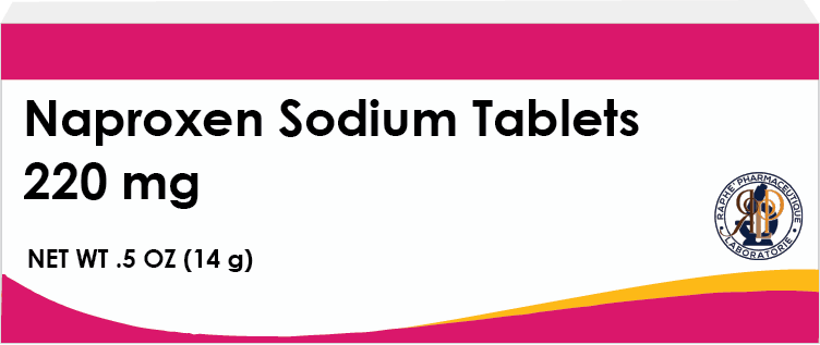 Naproxen sodium tablets 220 mg pain relief medication box