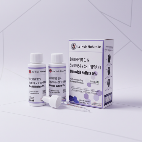 New Research Hair Loss Prevention Product DALOSIRVAT, SM04554, and SETIPIPRANT250 Packs of 2-60ml 2 Months Supply