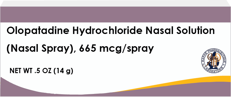 Olopatadine hydrochloride nasal spray 665 mcg per spray in 0.5 oz bottle by Raper Pharmaceutique Laboratories