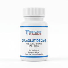 Dulaglutide 2mg capsules with Methyl B12 and NAD+ for metabolism and energy support, 30 count bottle