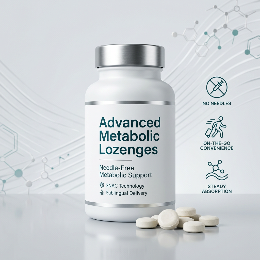 Advanced Metabolic Lozenges Needle-Free Weight Management GLP1 | SNAC & NAD+ Oral Formula
