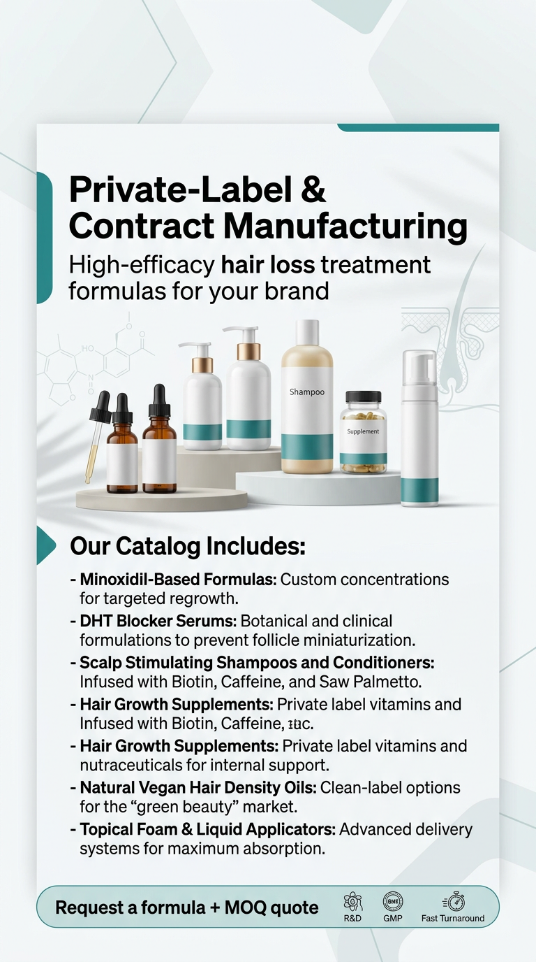 Private Label Hair Loss Product Manufacturing