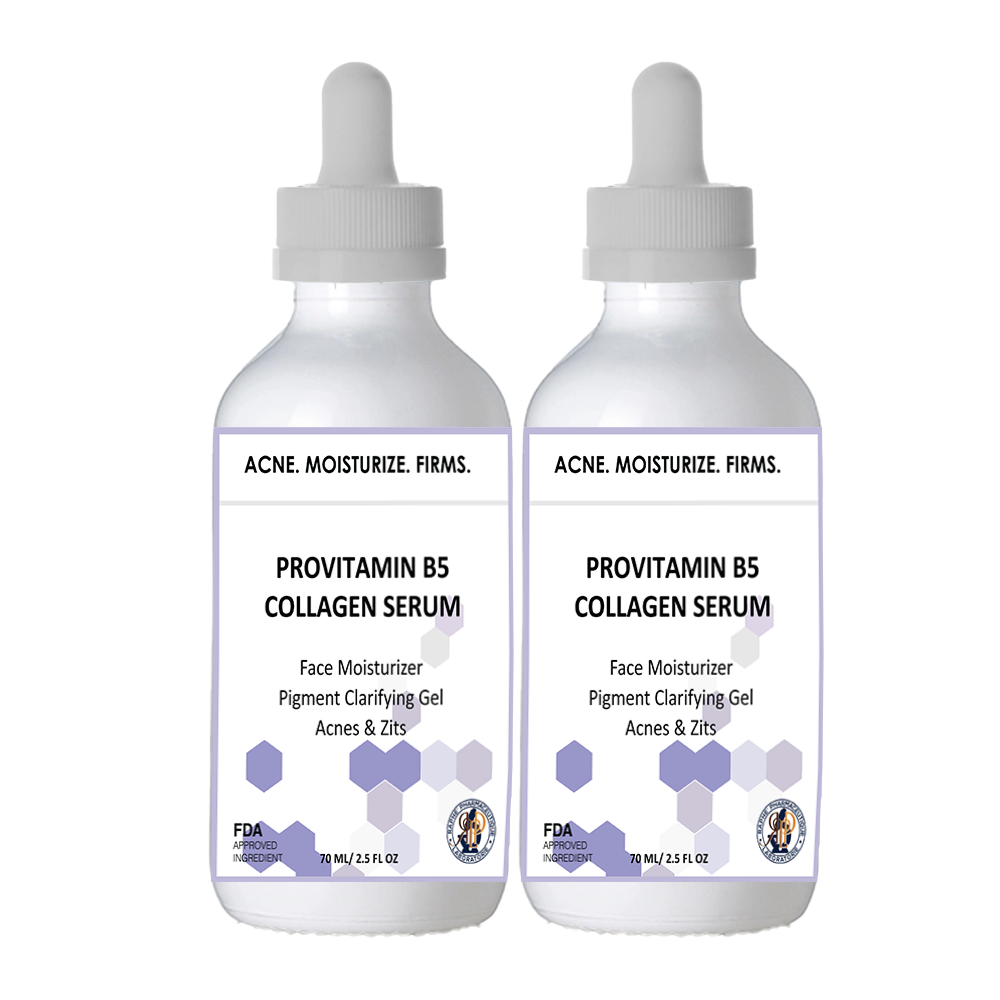 Provitamin B5 Antioxidant Collagen High Potency Face Treatment Serum A Packs of 2-70 ml