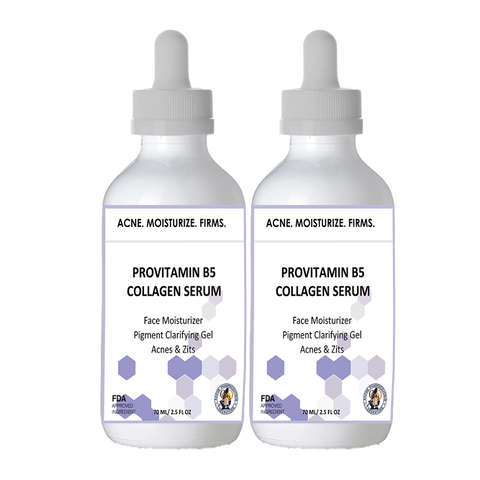 Acne Treatment Face Moisturizer with Provitamin B5 Antioxidant & Collagen Serum 2-60ml