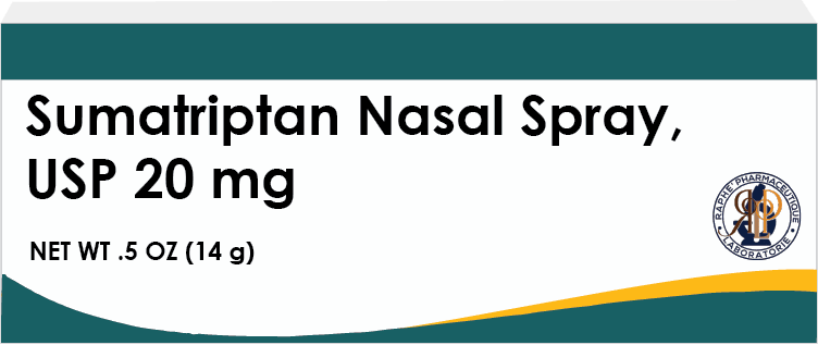Sumatriptan Nasal Spray 20mg box packaging