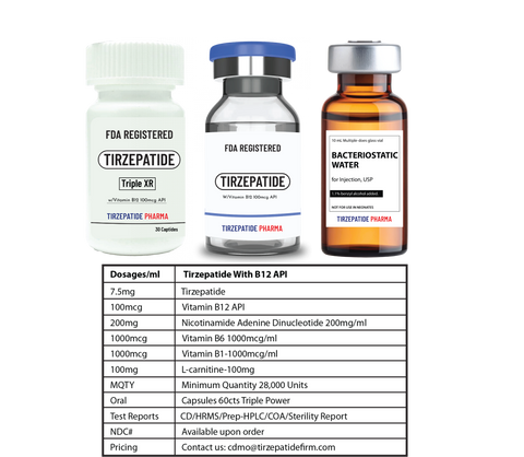 Tirzepatide with Vitamin B12