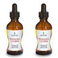 2 packs vitamin c serum bottles with hyaluronic acid, glutathione, and collagen for skin care