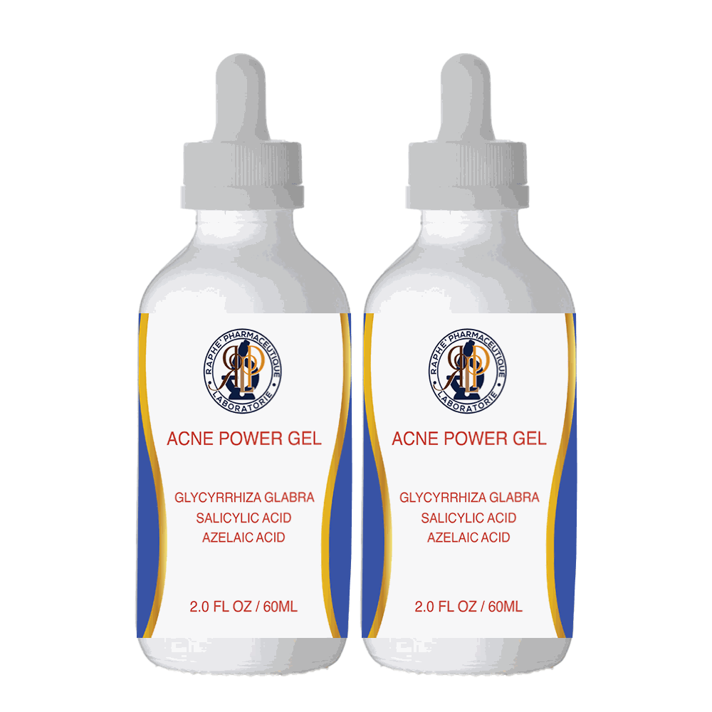 Two 60ml bottles of Best Seller Signature Serum Acne Power Gel with Glycyrrhiza Glabra, Salicylic Acid, and Azelaic Acid