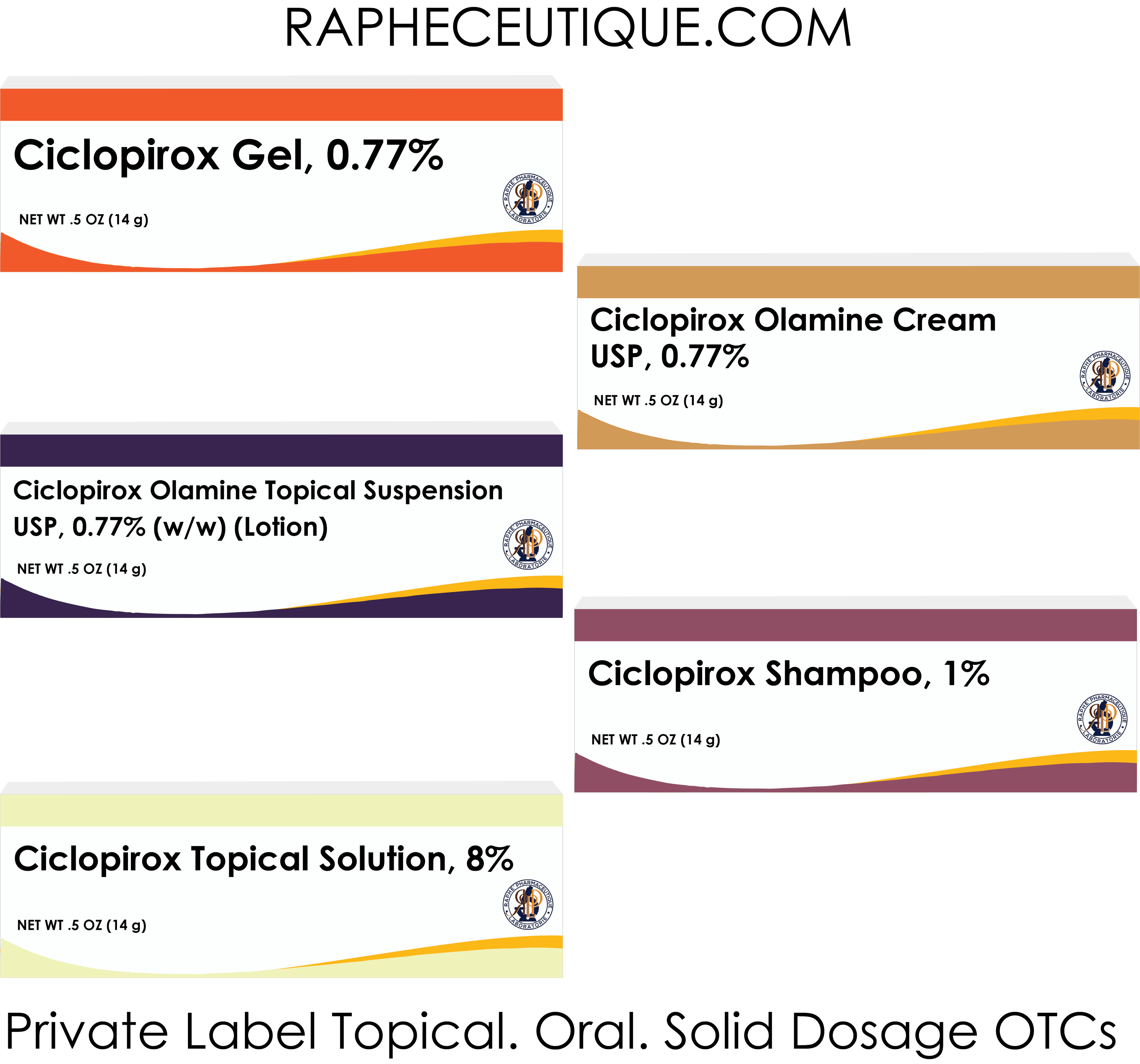 Private label Betamethasone Budesonide Ciclopirox topical creams and tablets for anti-inflammatory and antifungal treatment