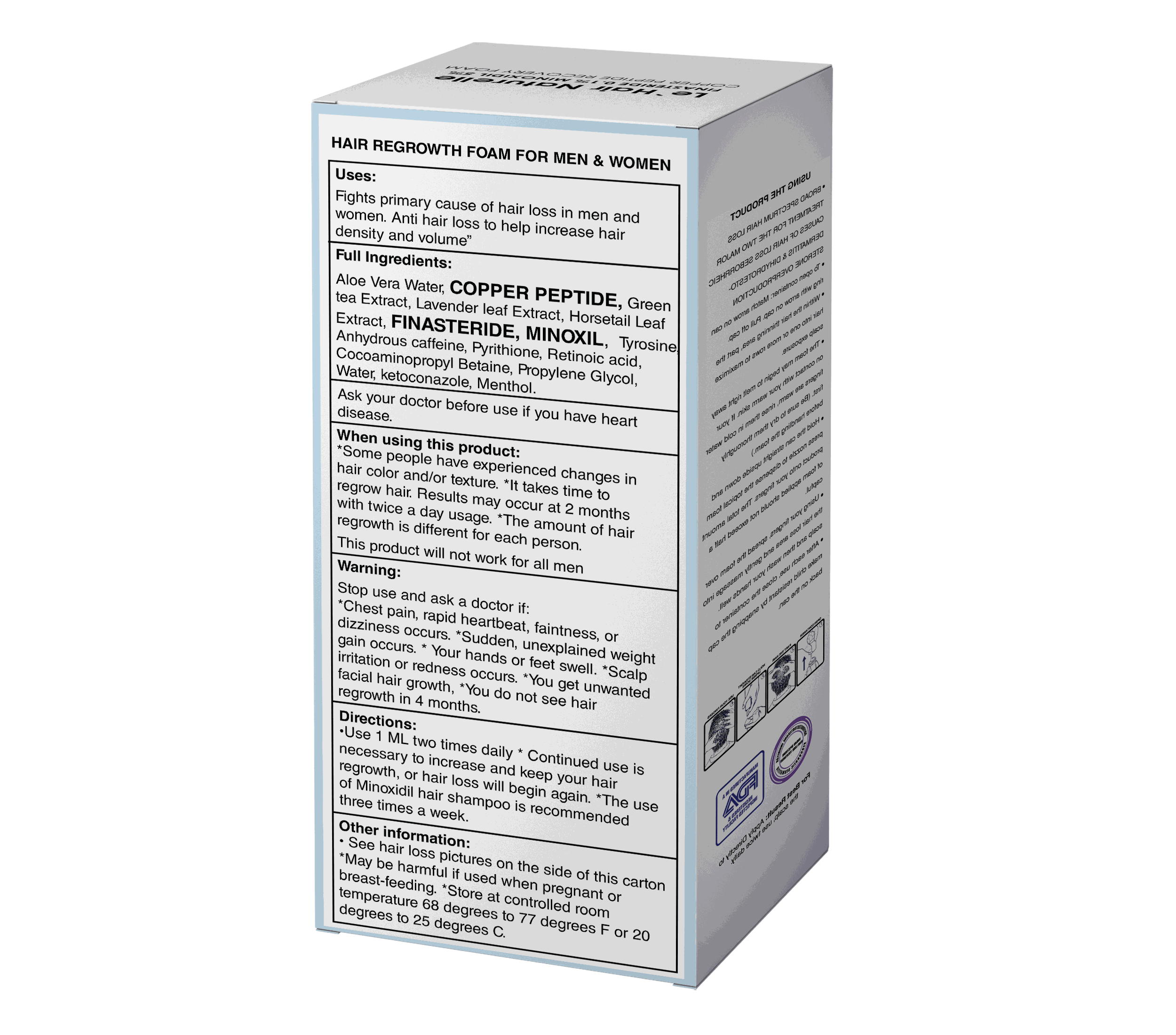 Hair Recovery Foam Maximum Strength High Potency 2-110 ml