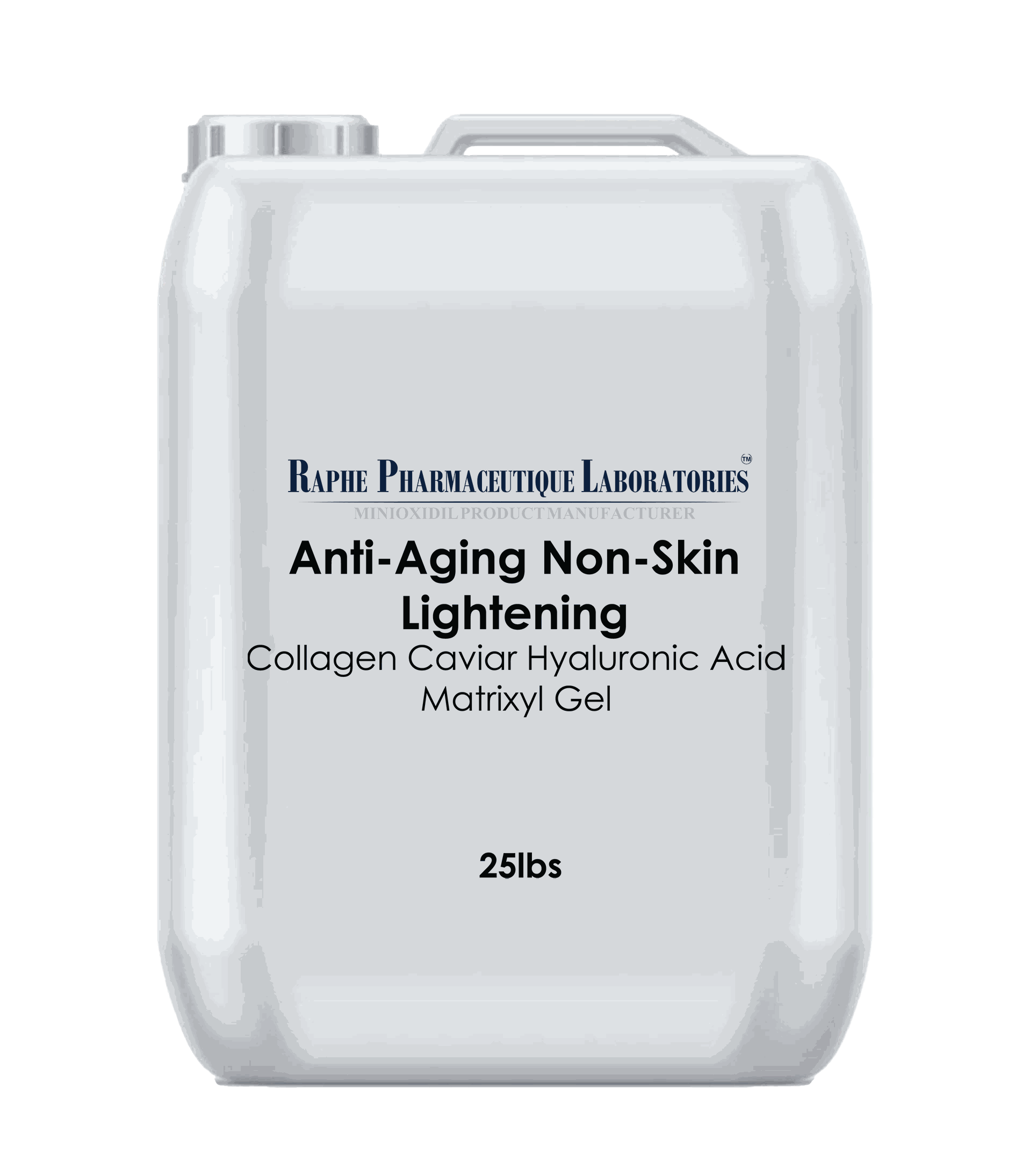 25lbs container of anti-aging collagen caviar hyaluronic acid and matrixyl gel for fragile skin restoration