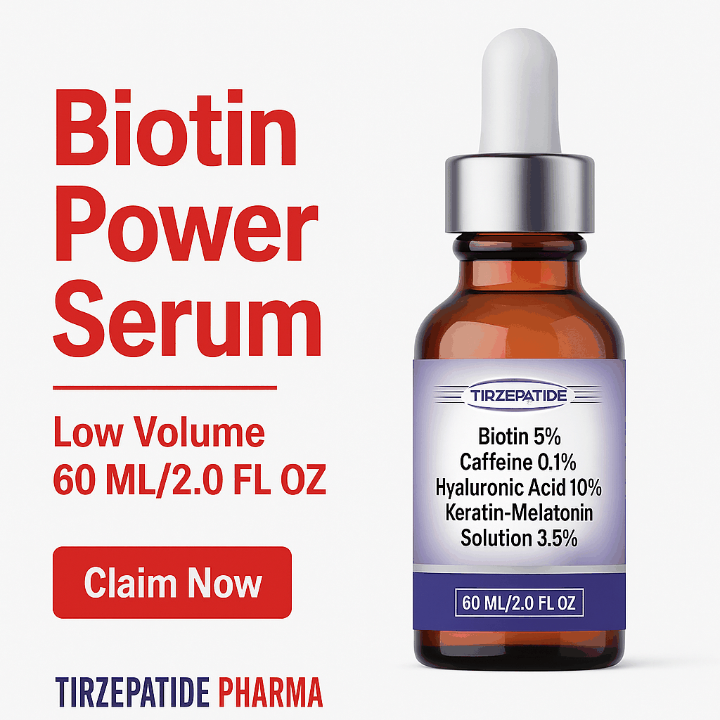 White Label  5% Minoxidil Solution with Biotin Caffeine Vitamin E and Ketoconazole 12-60ml