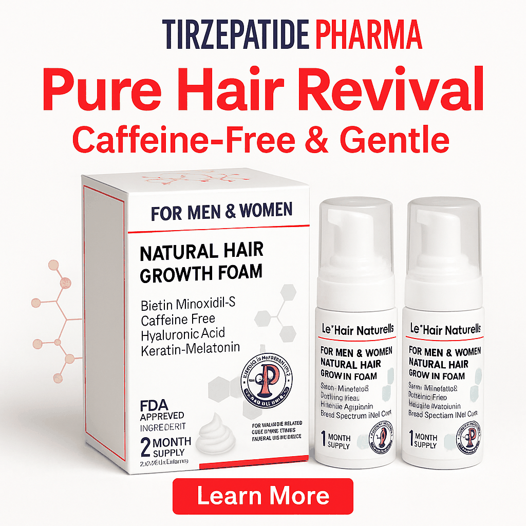 White Label Organic hair Loss treatment foam-24-50ml Pack