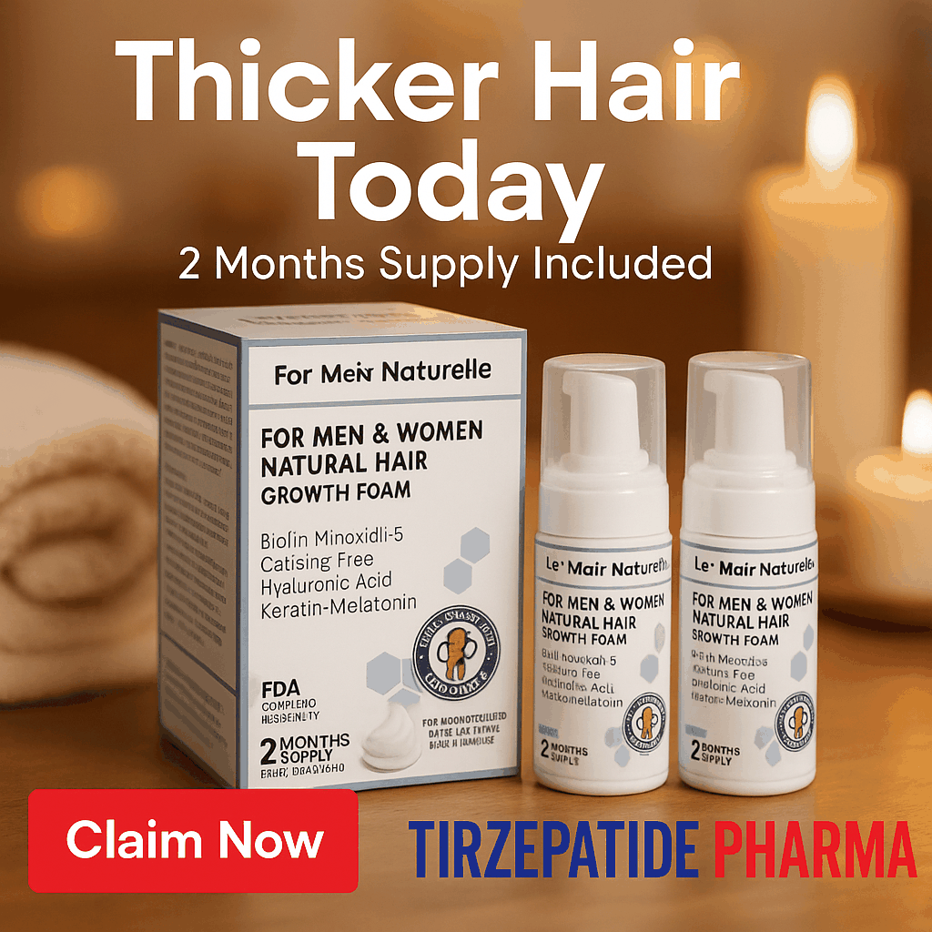 White Label Organic hair Loss treatment foam-24-50ml Pack