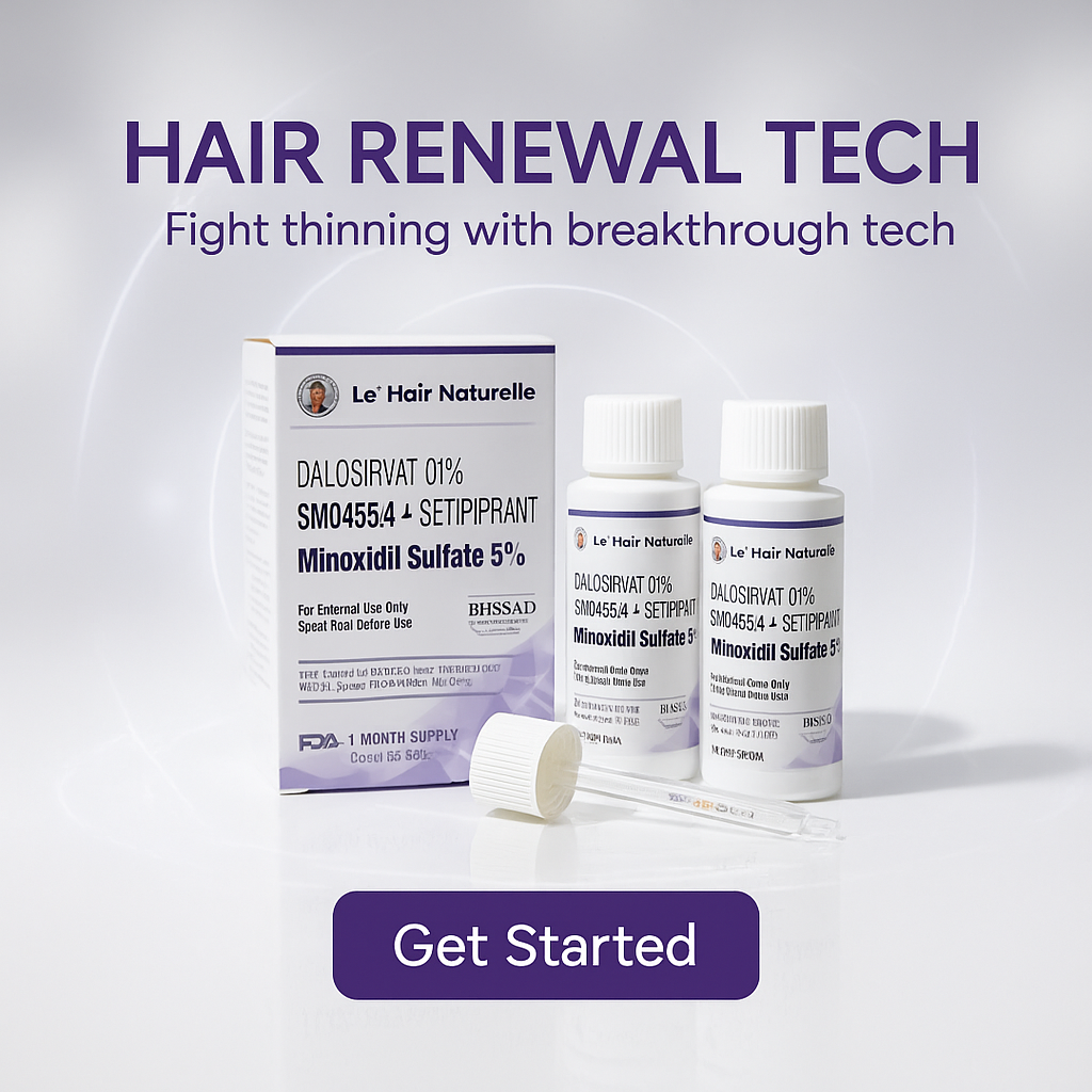 New Research Hair Loss Prevention Product DALOSIRVAT, SM04554, and SETIPIPRANT250 Packs of 2-60ml 2 Months Supply