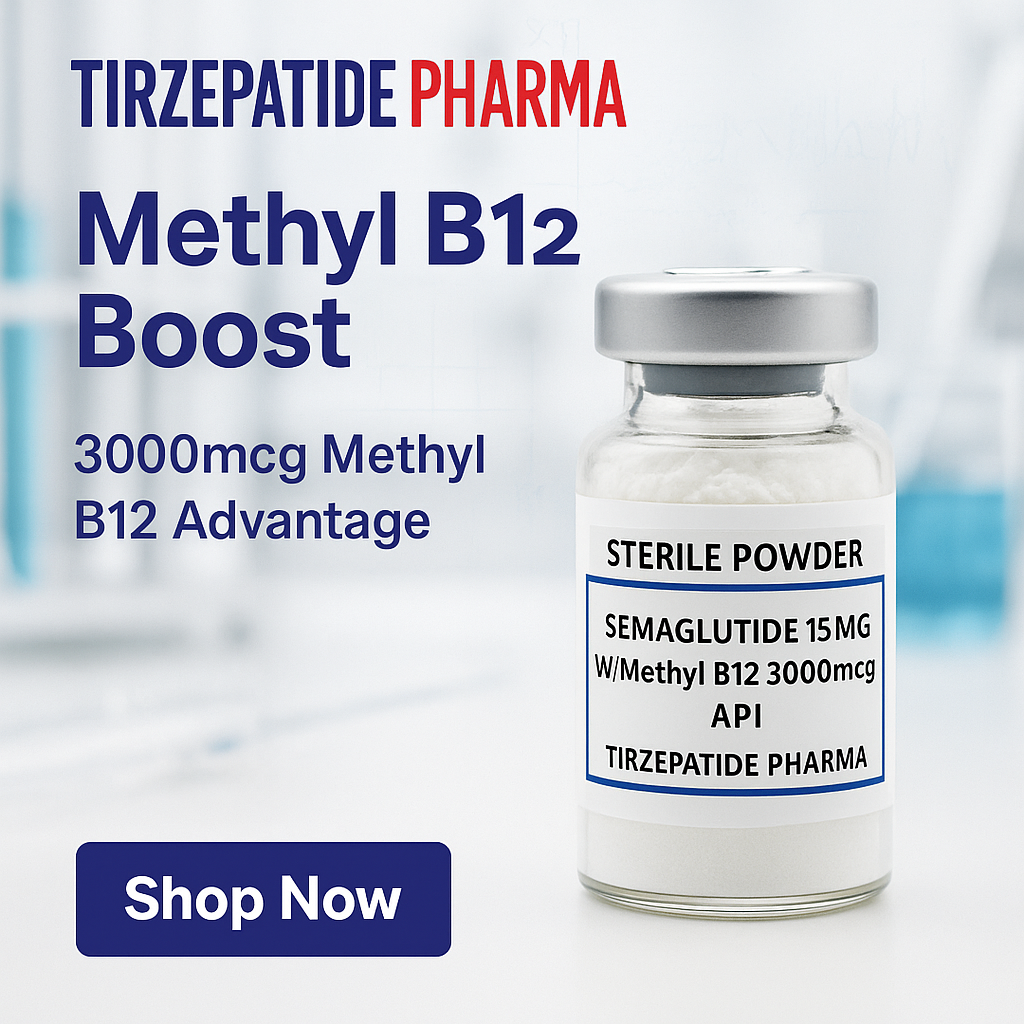 Semaglutide 15mg with B12-3000mcg Sterile Powder 4-Pack
