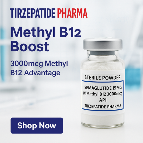 Semaglutide 15mg with B12-3000mcg Sterile Powder 4-Pack