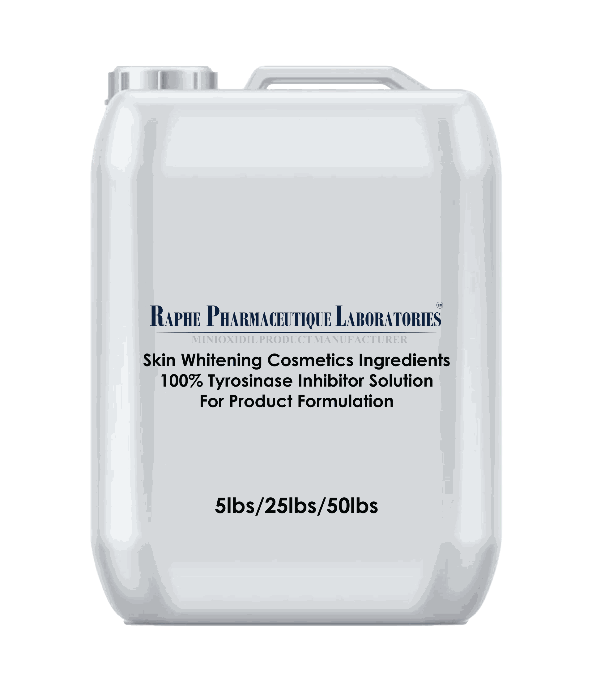 Bulk organic skin lightening tyrosinase inhibitor enzymes for cosmetic formulation in 5lb container