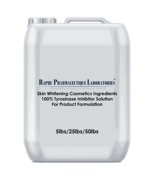 Bulk organic skin lightening tyrosinase inhibitor enzymes for cosmetic formulation in 5lb container