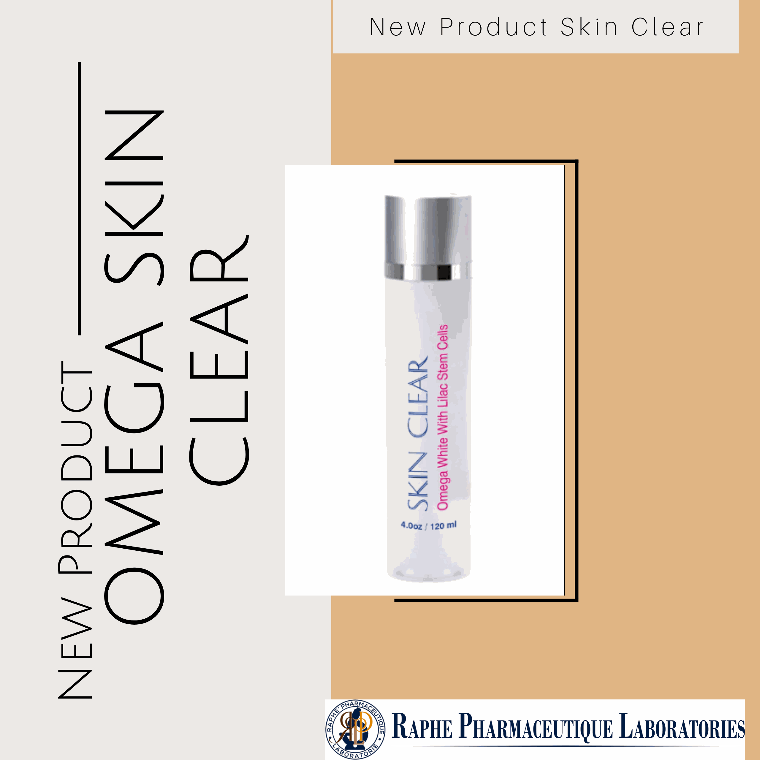 Skin Clear Absolute-Omega White 120ml anti-aging skin whitening gel with lilac stem cells and natural extracts for deep hydration and rejuvenation