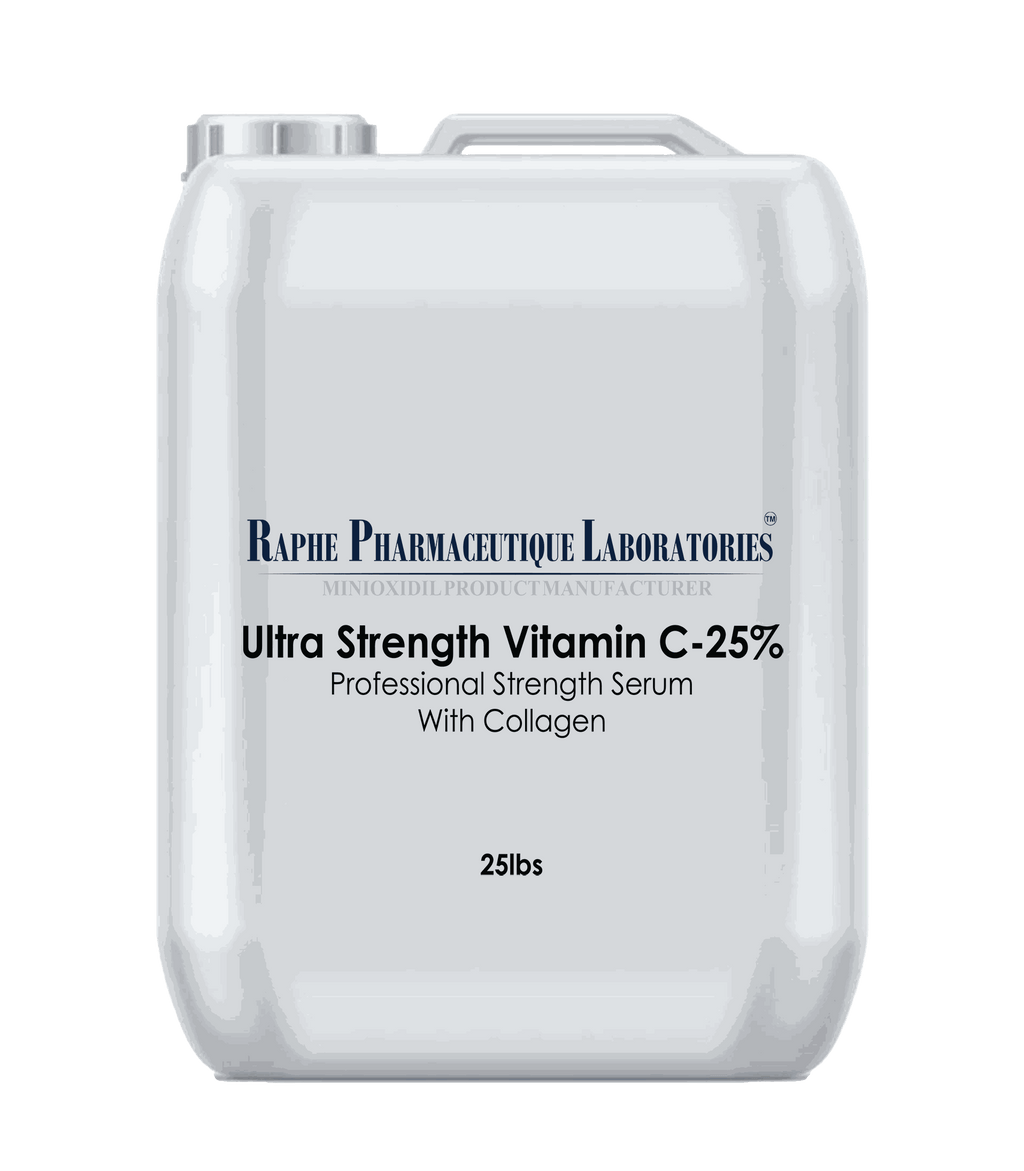 Bulk 25lbs Ultra Strength Vitamin C-25% serum for professional collagen boosting and skin rejuvenation