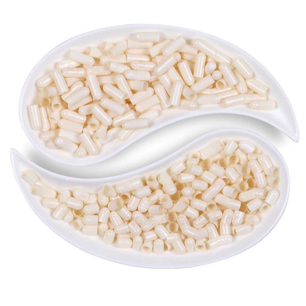 Size 00 white empty gelatin capsules 100% preservative free non-GMO allergen and gluten free