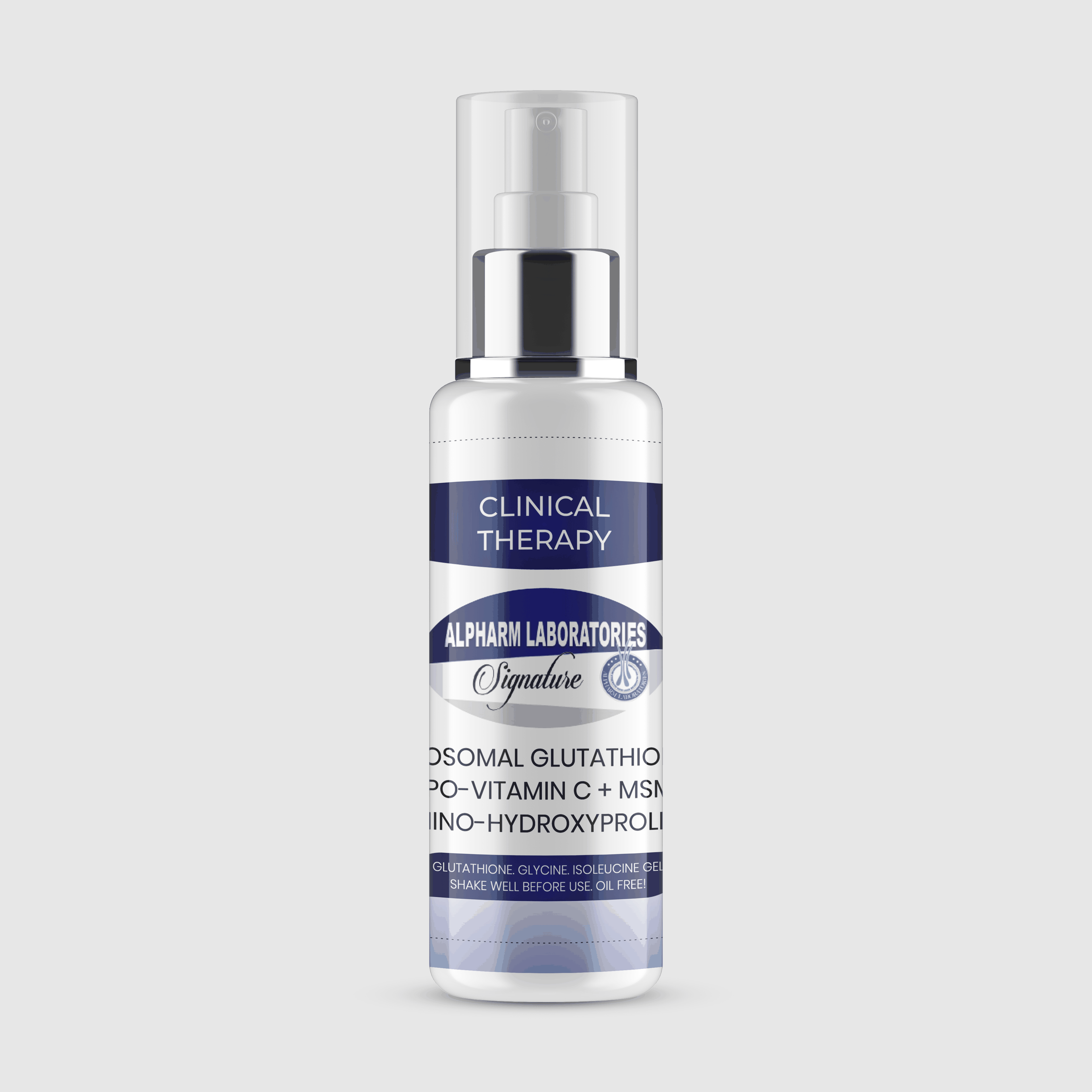 500ml bottle of Glutathione Topical Liquid Gel with Vitamin C, designed for skin renewal and lightening, oil-free formula
