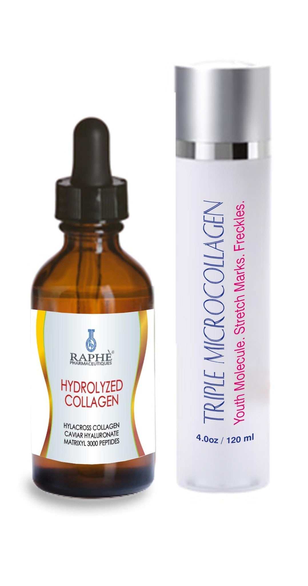 2-pack Collagen Peptide Infusion with Hydrolyzed Collagen Serum for anti-aging and skin rejuvenation