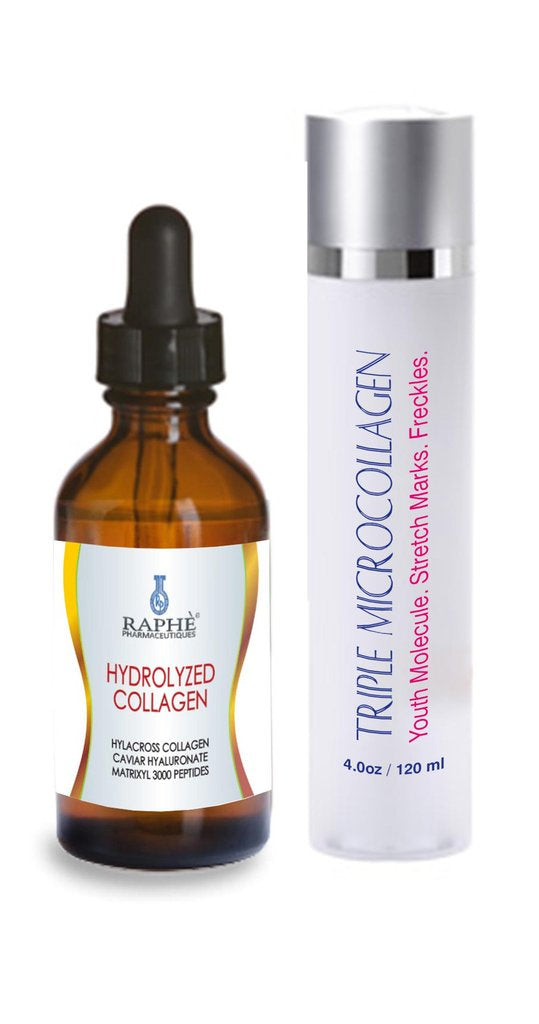 Triple Collagen Peptide Infusion 120ml with Hydrolyzed Collagen Serum 60ml