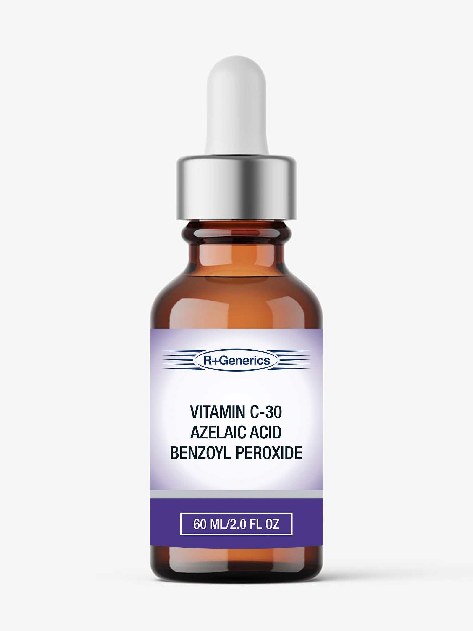 Vitamin C-30% Azelaic Acid benzoyl peroxide acne treatment serum 60ml bottle